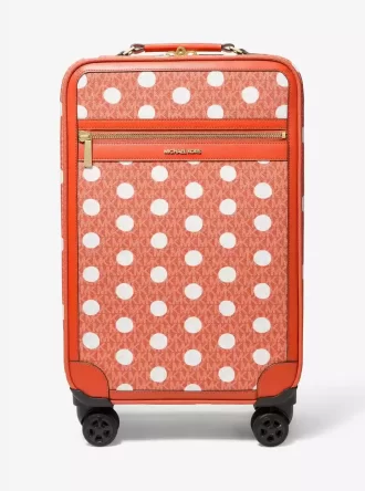 Small Polka Dot Signature Logo Suitcase