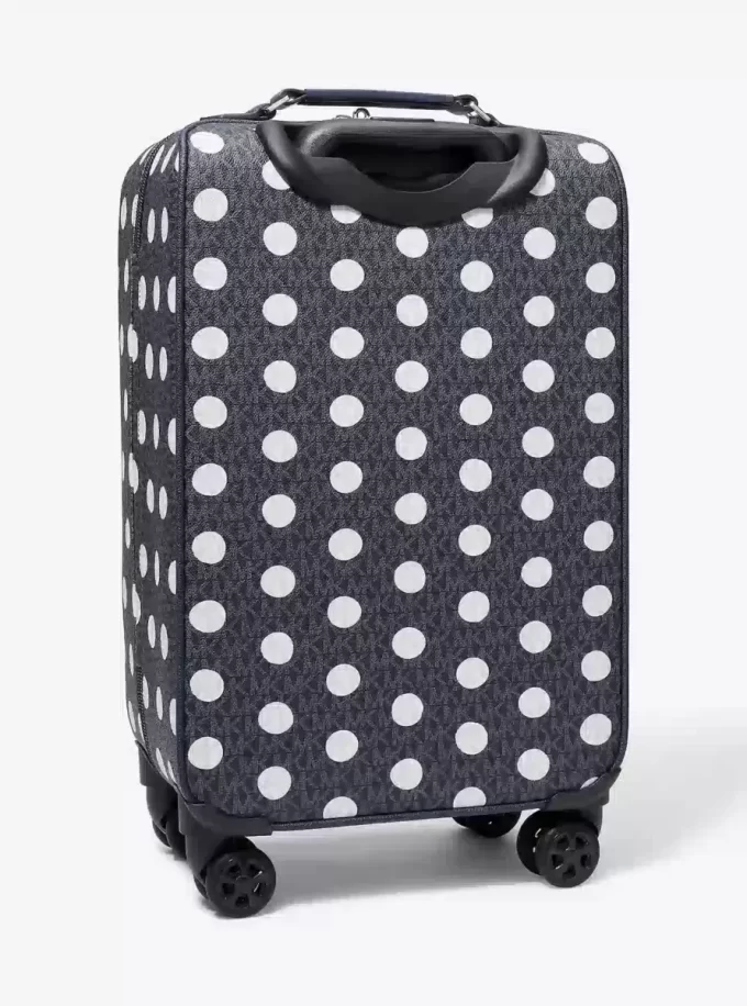 Small Polka Dot Signature Logo Suitcase