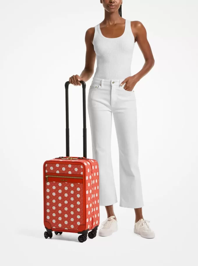 Small Polka Dot Signature Logo Suitcase Small Polka Dot Signature Logo Suitcase