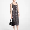 Snake Print Jacquard Dress