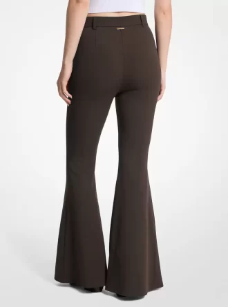Stretch Crepe Flared Pant