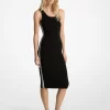 Stretch Knit Logo Tape Midi Tank Dress Stretch Knit Logo Tape Midi Tank Dress