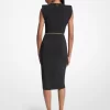 Stretch Matte Jersey Belted Dress Stretch Matte Jersey Belted Dress