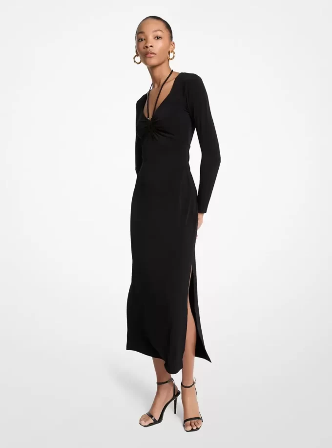 Stretch Matte Jersey Midi Dress Stretch Matte Jersey Midi Dress