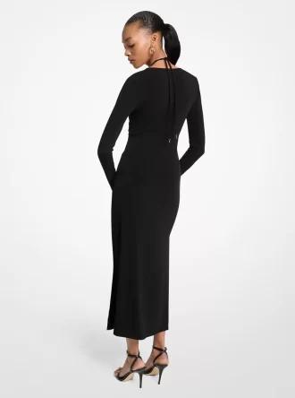 Stretch Matte Jersey Midi Dress