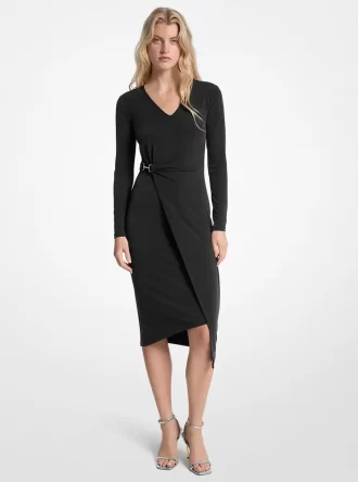 Stretch Matte Jersey Wrap Dress Stretch Matte Jersey Wrap Dress