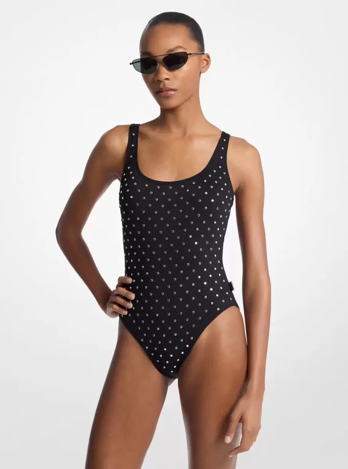 Studded One-Piece Swimsuit Studded One-Piece Swimsuit