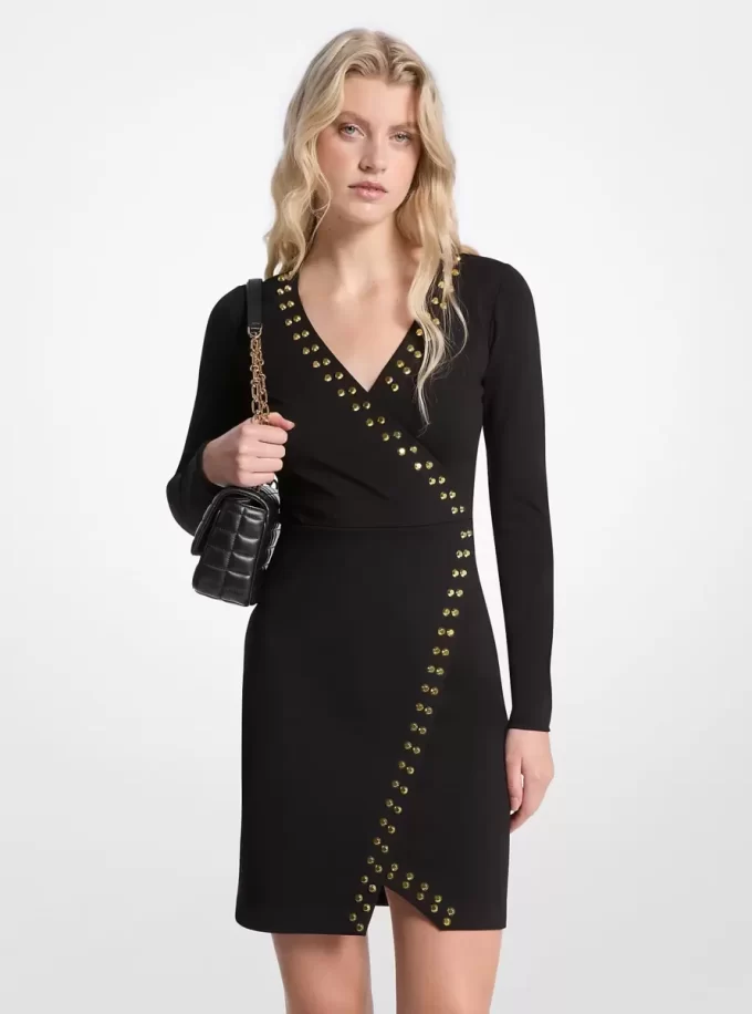 Studded Wrap Dress Studded Wrap Dress