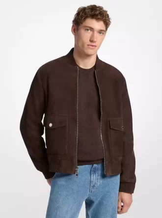 Suede Bomber Jacket Suede Bomber Jacket