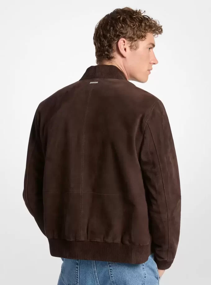 Suede Bomber Jacket