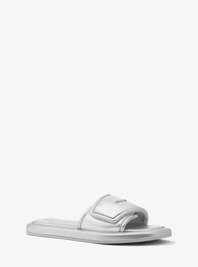 Suki Metallic Slide Sandal Suki Metallic Slide Sandal