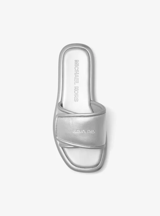 Suki Metallic Slide Sandal Suki Metallic Slide Sandal