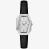 Suri Silver-Tone and Leather Watch