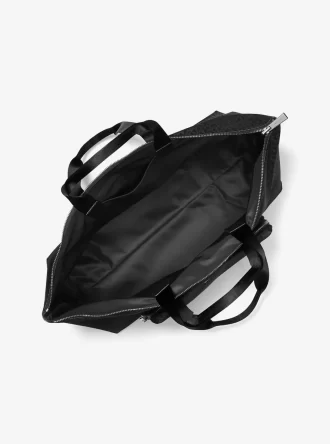 Tanner Large Printed Signature Logo Reversible Packable Tote Bag Tanner Large Printed Signature Logo Reversible Packable Tote Bag