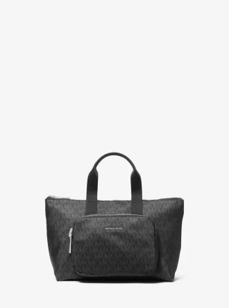 Tanner Small Printed Signature Logo Reversible Packable Tote Bag