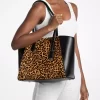 Taryn Large Leopard Print Calf Hair Tote Bag Taryn Large Leopard Print Calf Hair Tote Bag