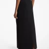 Textured Crepe Trouser Maxi Skirt