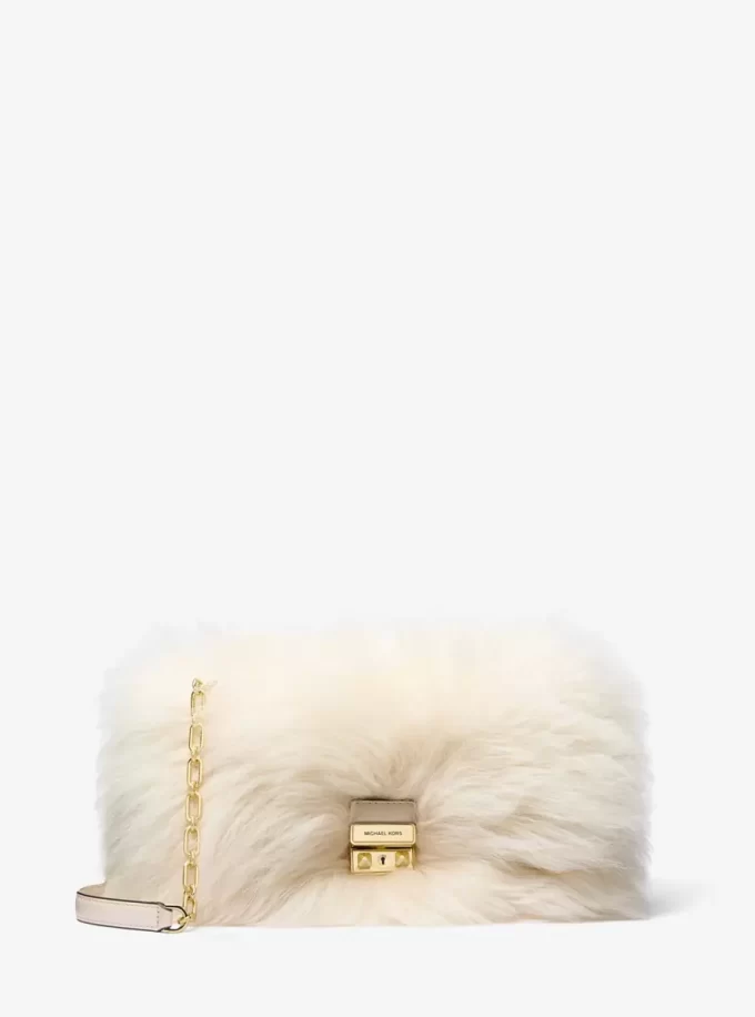 Tribeca Large Faux Shearling Shoulder Bag Tribeca Large Faux Shearling Shoulder Bag