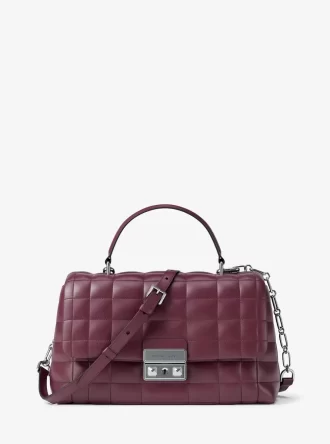 Tribeca Medium Quilted Leather Satchel