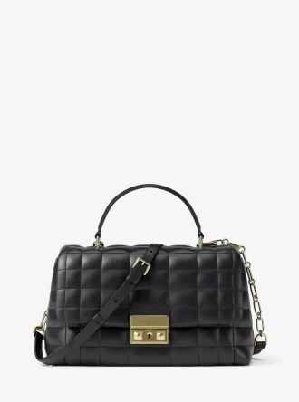 Tribeca Medium Quilted Leather Satchel