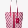 Vincent Large Logo Jacquard Tote Bag with Card Case Vincent Large Logo Jacquard Tote Bag with Card Case