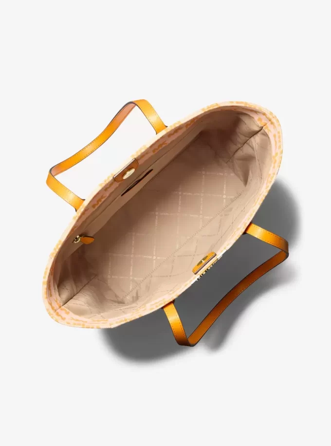 Vincent Large Logo Jacquard Tote Bag with Card Case Vincent Large Logo Jacquard Tote Bag with Card Case