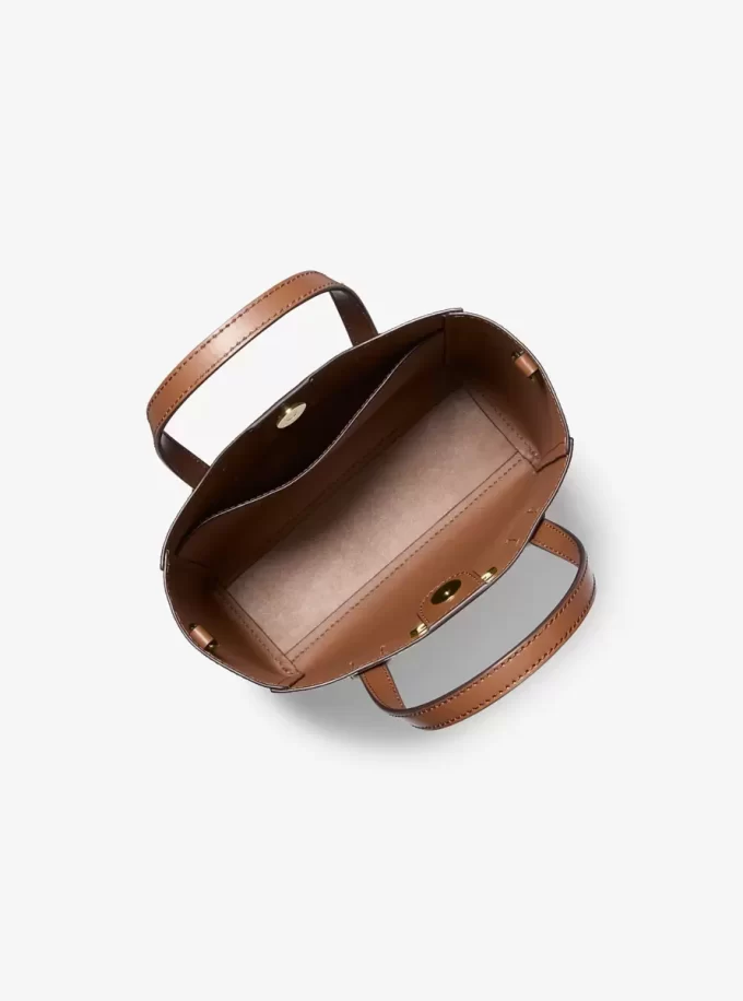 Vincent Small Signature Logo Convertible Tote Bag with Card Case