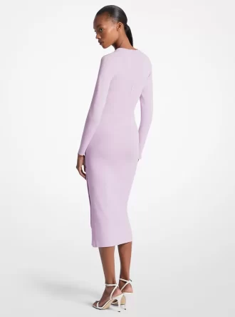 Viscose Blend Snap Dress