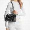 Whitney Medium Signature Logo and Metallic Shoulder Bag