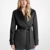 Wool Blend Belted Wrap Coat Wool Blend Belted Wrap Coat