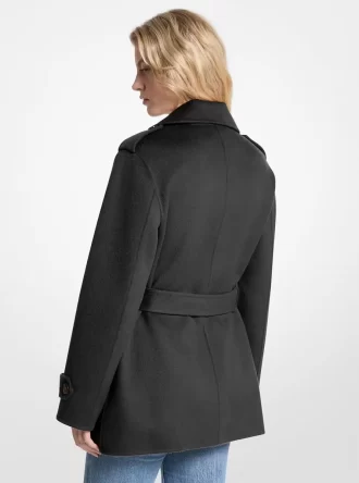 Wool Blend Belted Wrap Coat Wool Blend Belted Wrap Coat