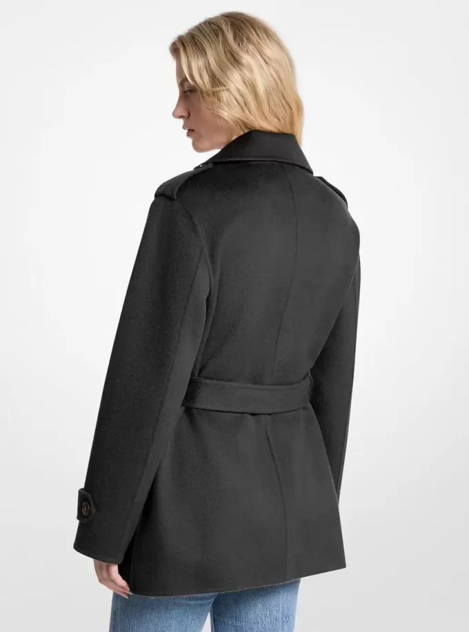 Wool Blend Belted Wrap Coat Wool Blend Belted Wrap Coat